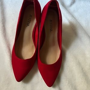 ‼️JustFab Red Heels